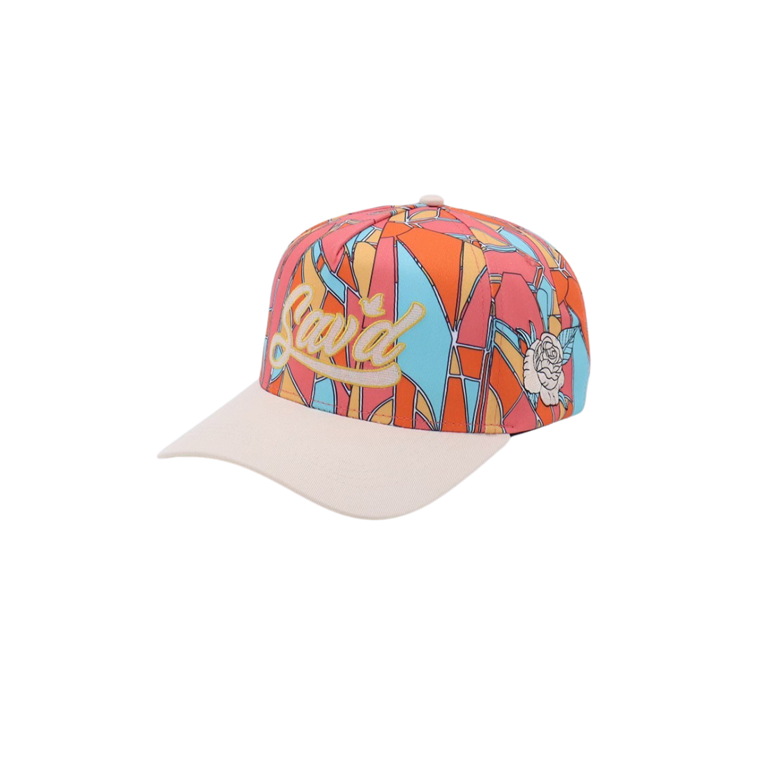 Sav'd By Grace Snap Back Hat -Stained Glass