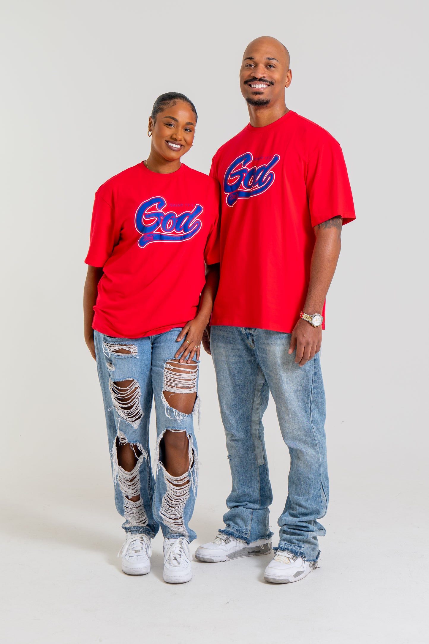 Red Sav'd God Tee - Christian Comfort & Inspirational T-Shirt