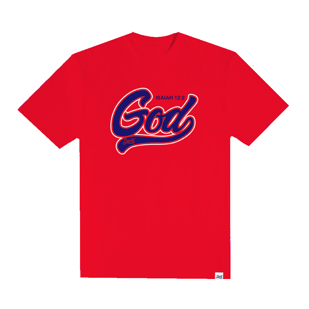 Red Sav'd God Tee - Christian Comfort & Inspirational T-Shirt