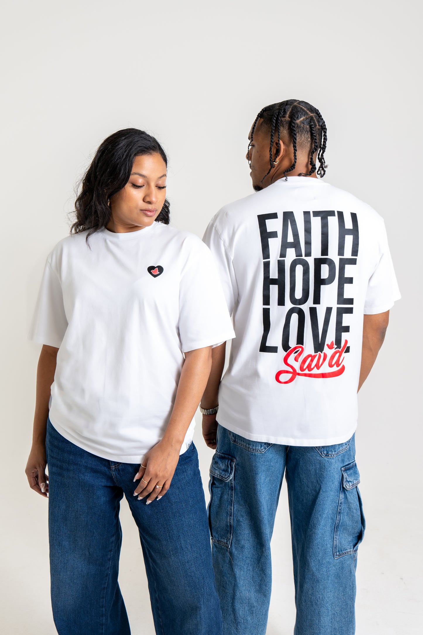 Sav'd Faith, Hope & Love Tee - Christian Faith-Based T-Shirt