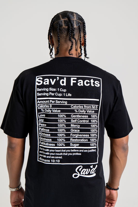 Sav'd Facts Tee - Christian Faith & Scripture Inspired T-Shirt