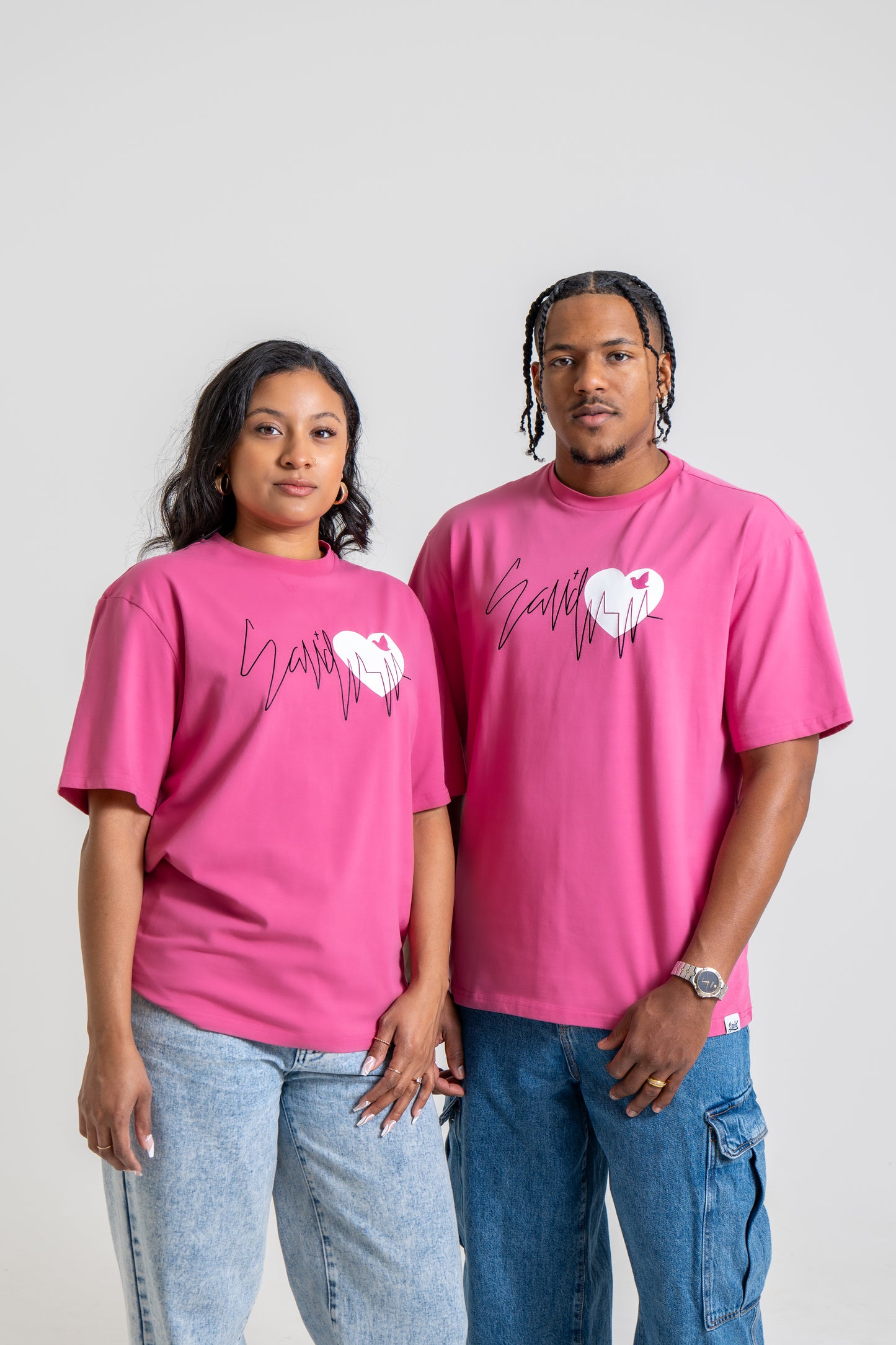 Sav'd Heartline Tee - Christian Faith & Hope Inspirational T-Shirt