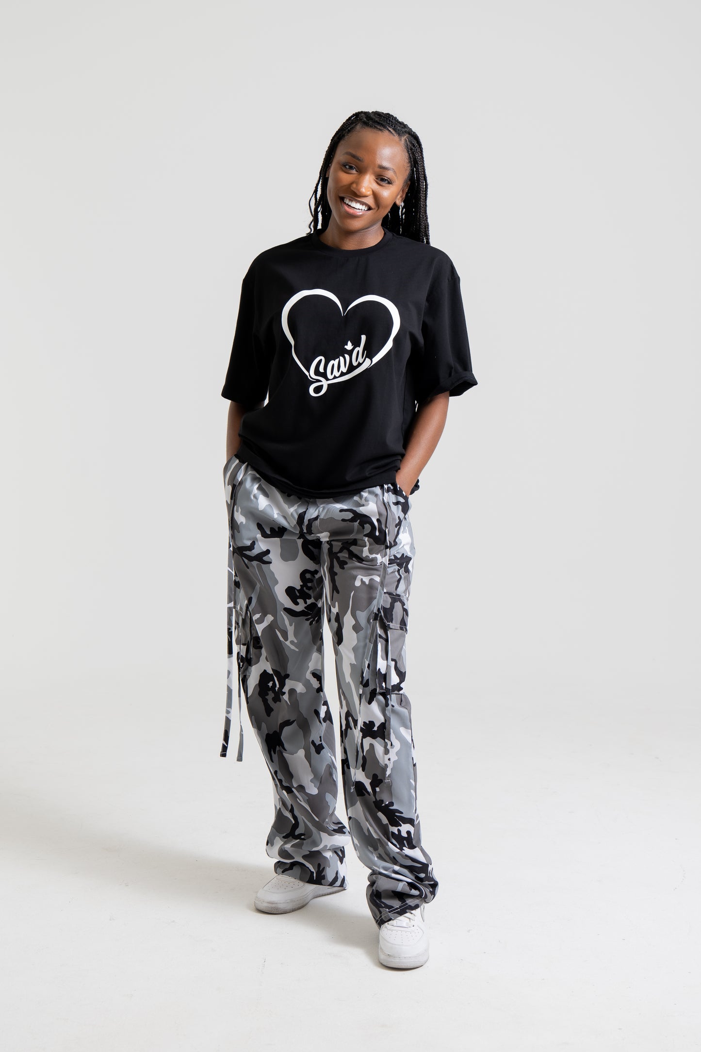 Sav'd Line Heart Tee - Inspirational Christian Faith T-Shirt