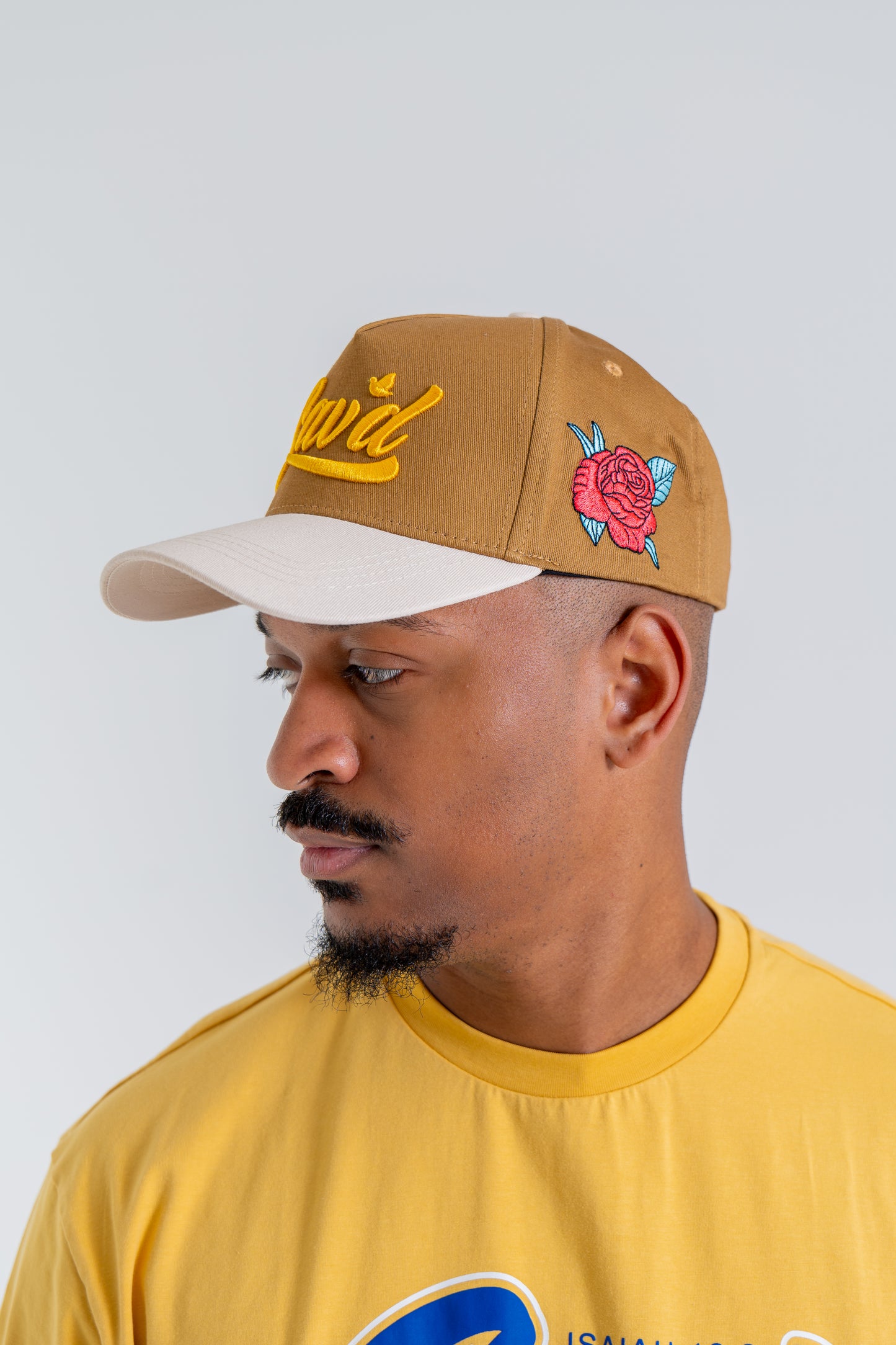 Sav'd By Grace Snap Back Hat -Mocha w/ Gold