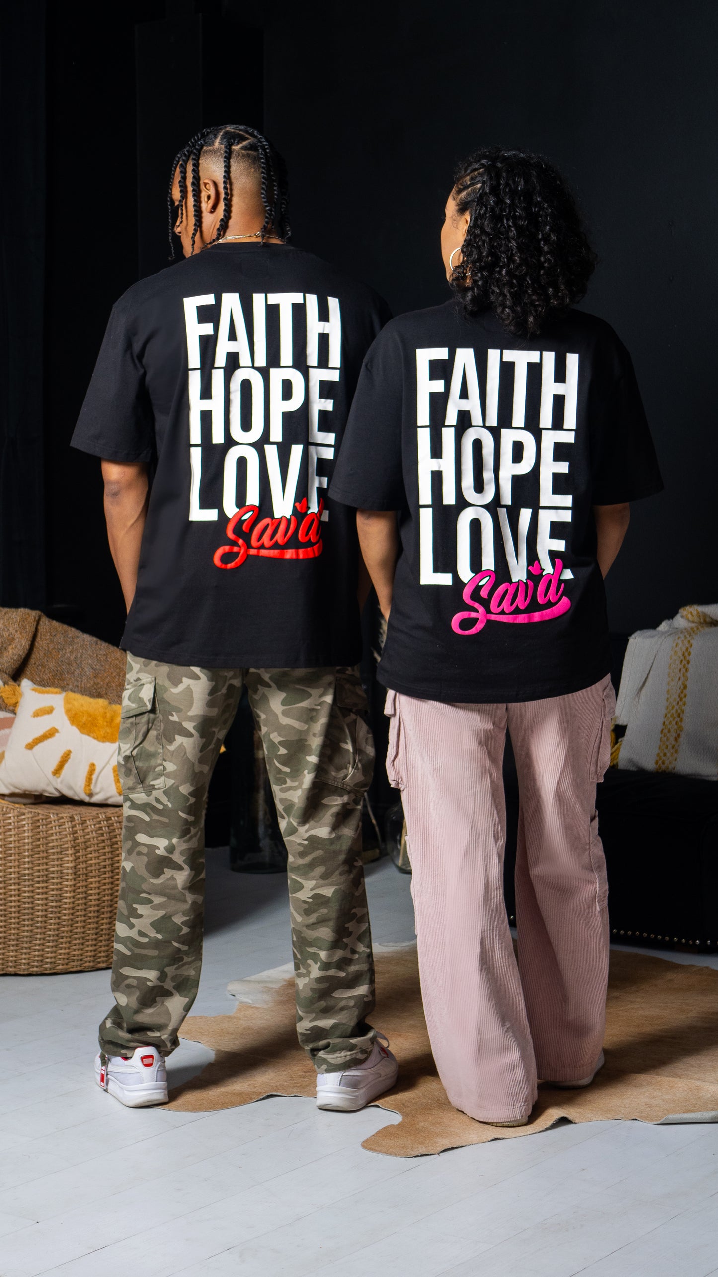 Sav'd Faith, Hope & Love Tee - Christian Faith-Based T-Shirt