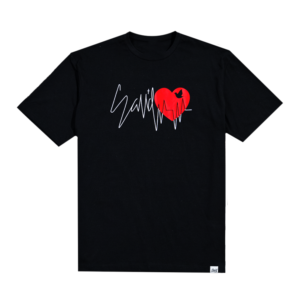 Sav'd Heartline Tee - Christian Faith & Hope Inspirational T-Shirt