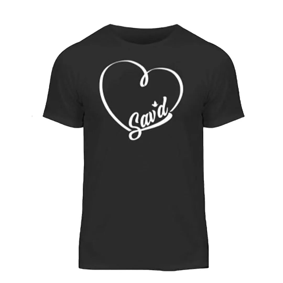 Sav’d Line Heart Tee – Stylish Empowerment & Comfort | Faith and Hope